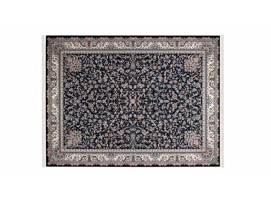 تصویر فرش پاتریس طرح افشان گلدانی رنگ سرمه ای 1200 شانه